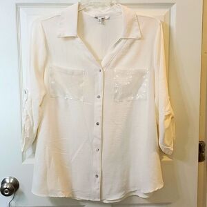 Emily Daniel's Woman's Plus Button Down Blouse 1X